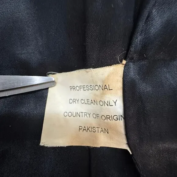 Vintage London Leatherwear NYC Unisex Black Leather Motor Biker Vest Zip-Up Sz S - Picture 15 of 16